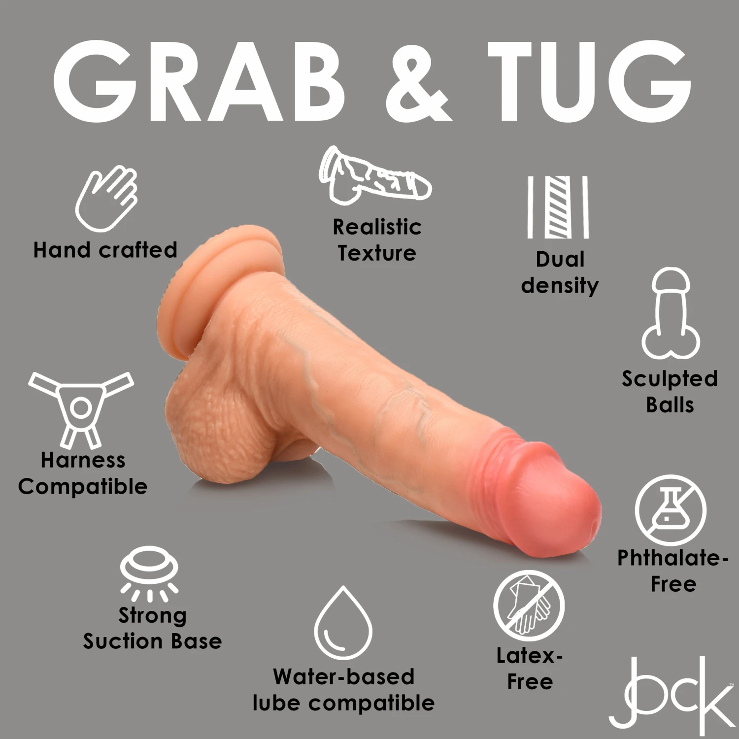 8 Inch Real Skin Silicone Dildo With Balls 4 8 Inch Real Skin Silicone Dildo With Balls - Image 4