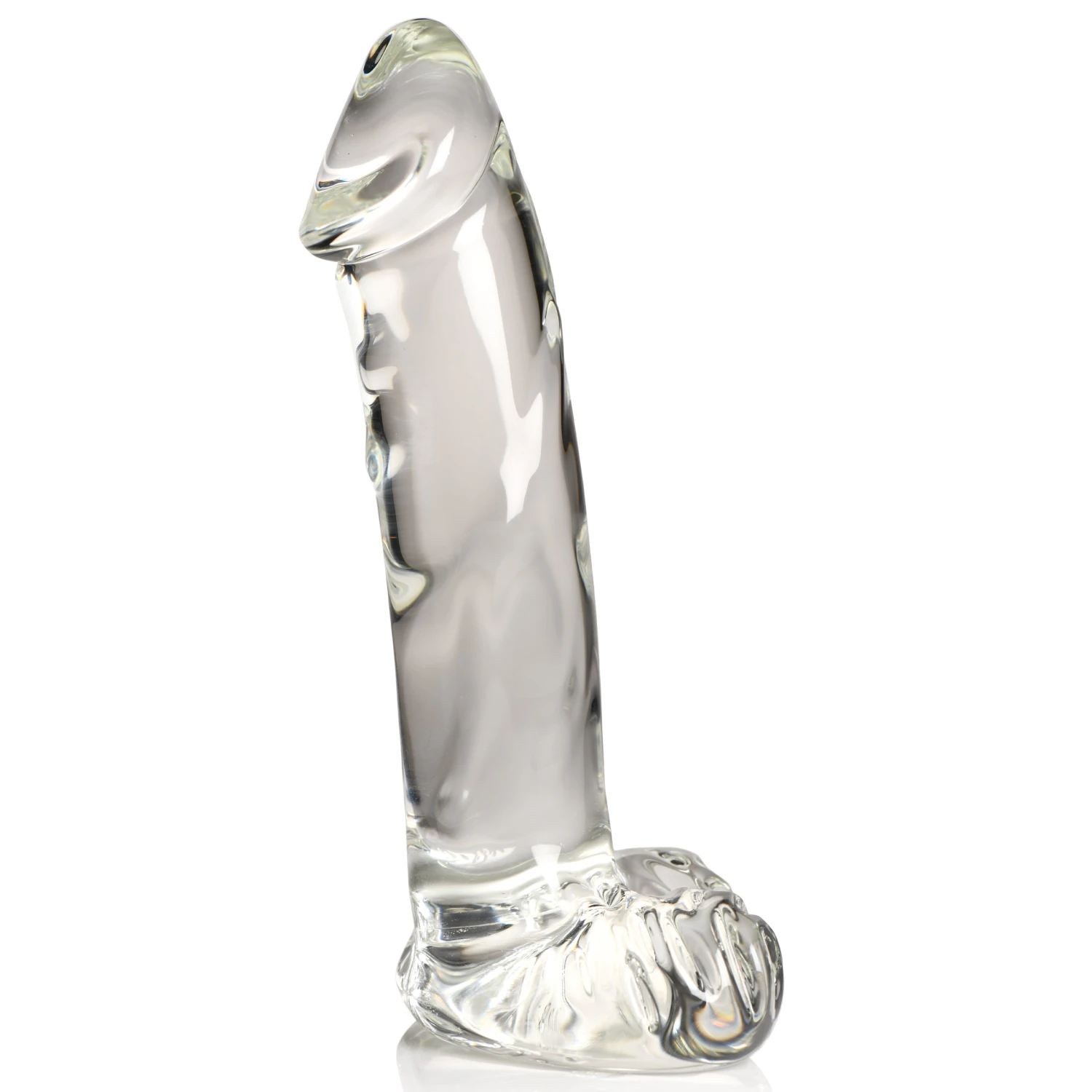 Glass Dildo With Balls 8 Glass Dildo With Balls - Image 8