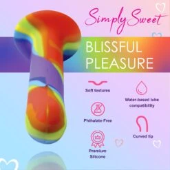 Rainbow Silicone Dildo 11 Rainbow Silicone Dildo -Boyz Shop CN 11 0433 88 04