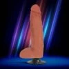 Light Bareskin Vibrating Dildo With Balls