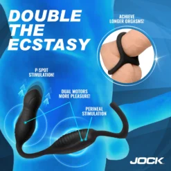 Enhancers Hyper Thrusting & Vibrating Anal Plug With Cock Ring 10 Enhancers Hyper Thrusting & Vibrating Anal Plug With Cock Ring -Boyz Shop CN1018 02