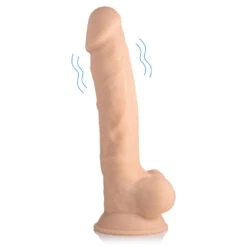8 Inch Silexpan Hypoallergenic Silicone Vibrating Dildo