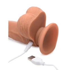 Thrusting And Vibrating 8 Inch Dildo -Boyz Shop Medium 01