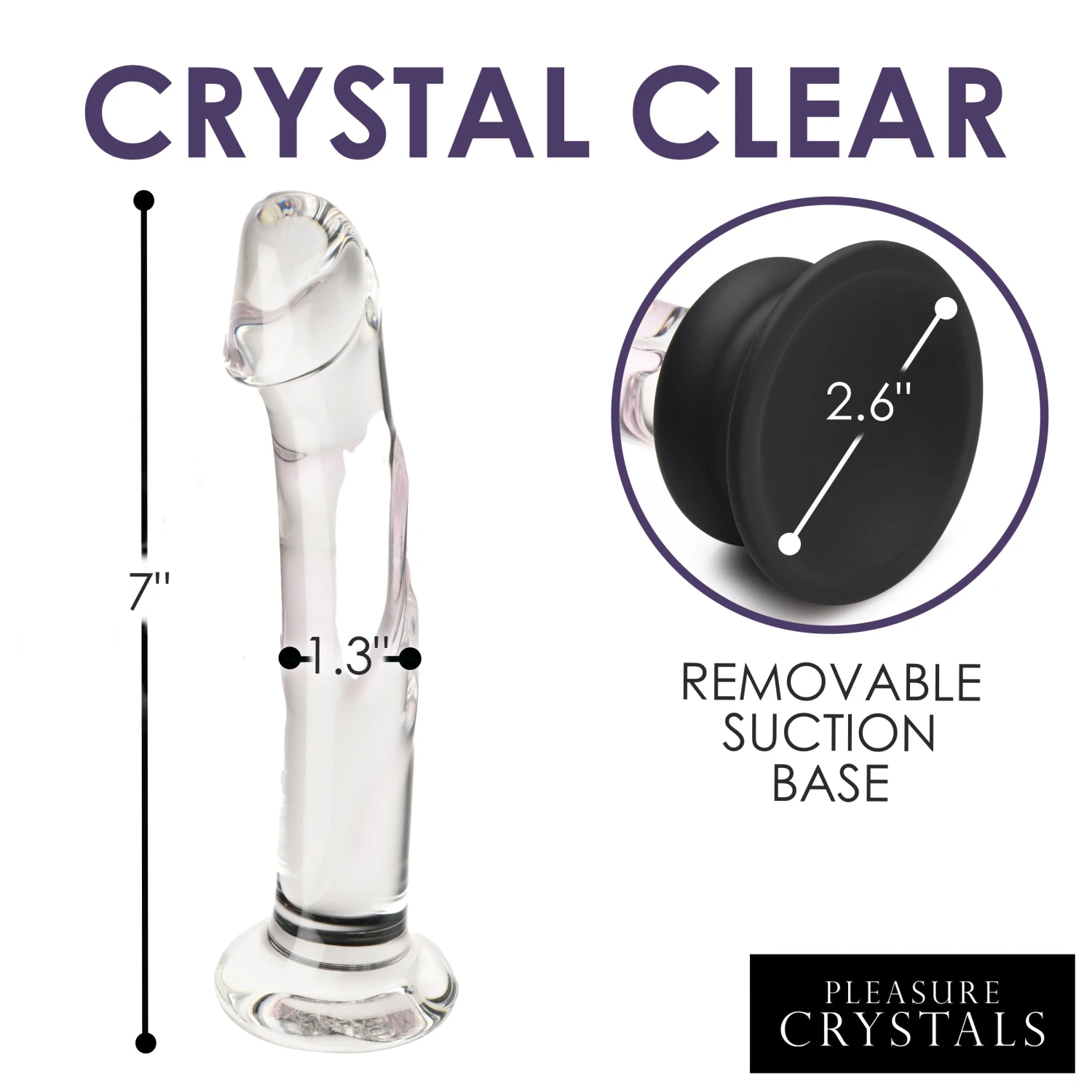 Glass Dildo With Silicone Base 7 Glass Dildo With Silicone Base - Image 7