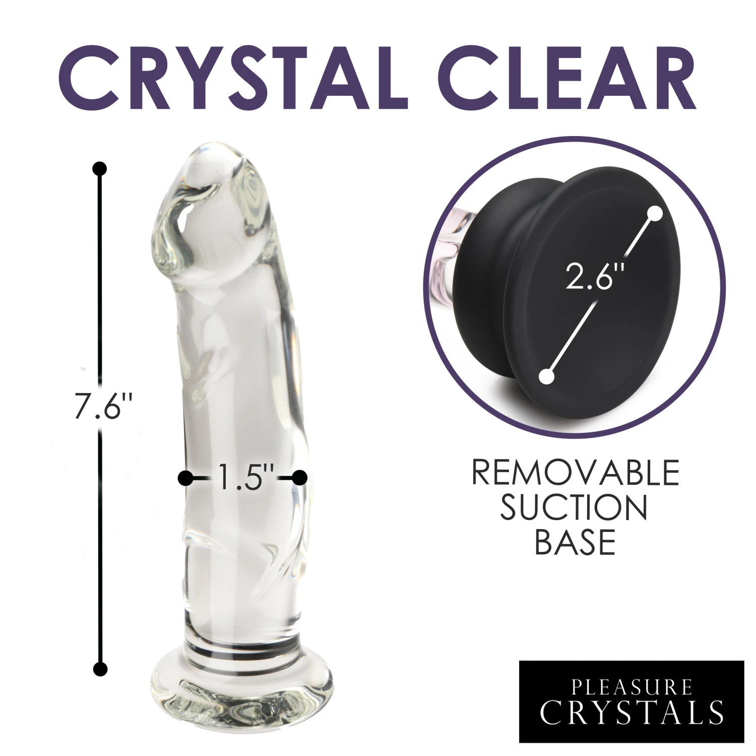 Glass Dildo With Silicone Base 10 Glass Dildo With Silicone Base - Image 10