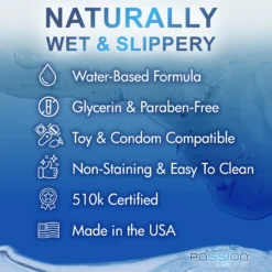 Passion Natural Water-Based Lube 12 Passion Natural Water-Based Lube -Boyz Shop PL100 10oz 04