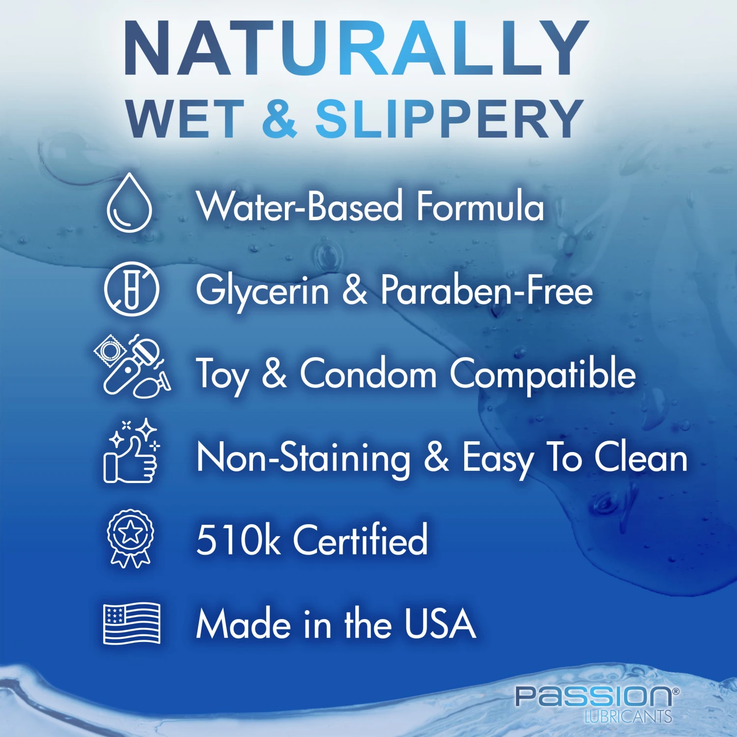 Passion Natural Water-Based Lube 16oz Pump 5 Passion Natural Water-Based Lube 16oz Pump - Image 5