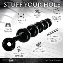 Master Series The Black Baller Anal Beads 14 Master Series The Black Baller Anal Beads -Boyz Shop TS132 04