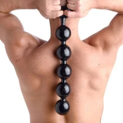 Master Series The Black Baller Anal Beads 16 Master Series The Black Baller Anal Beads -Boyz Shop TS132 STD MAIN