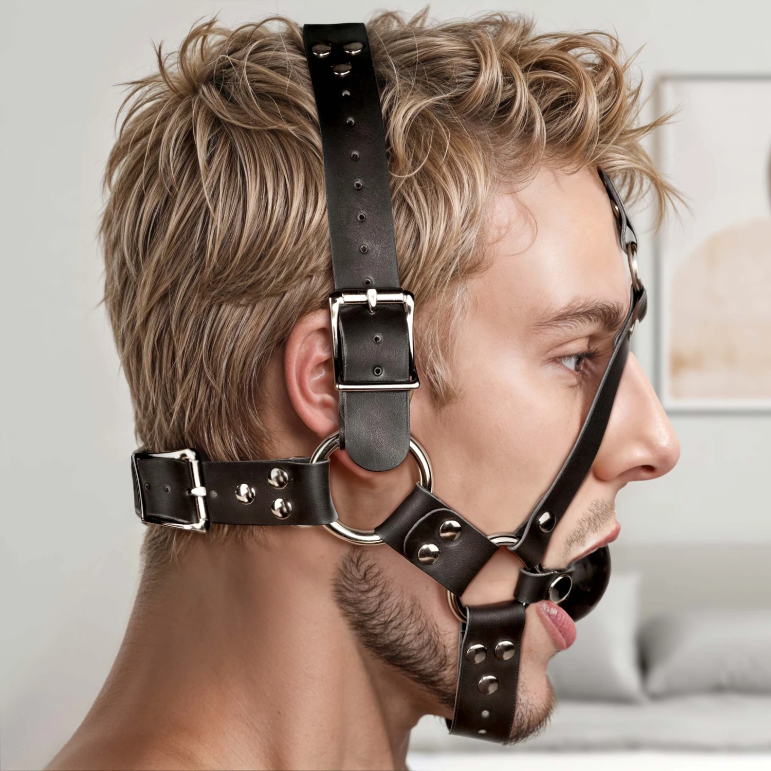 Strict Leather Ball Gag Harness 3 Strict Leather Ball Gag Harness - Image 3