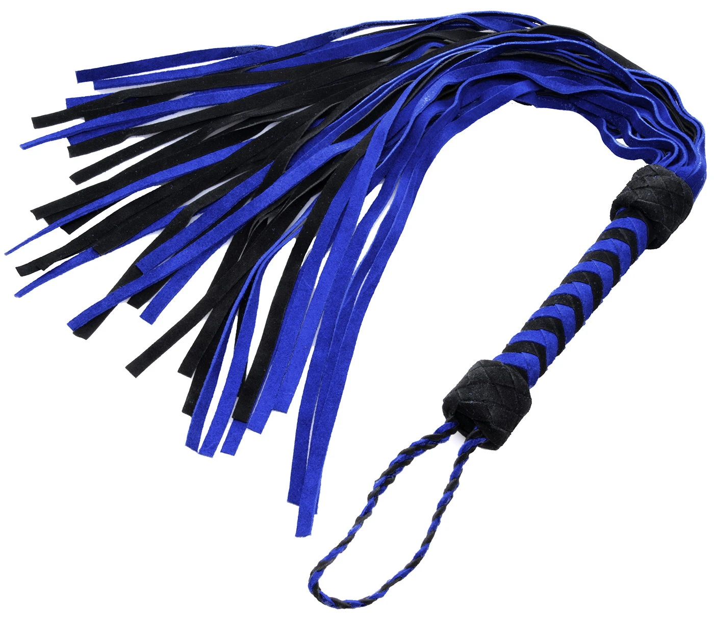 Suede Black And Blue Flogger 1 Suede Black And Blue Flogger