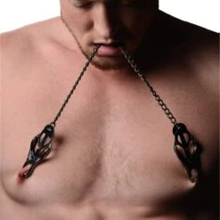 Master Series Black Japanese Nipple Clamps