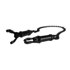 Master Series Black Deluxe Adjustable Nipple Clamps -Boyz Shop ab954 crop 2