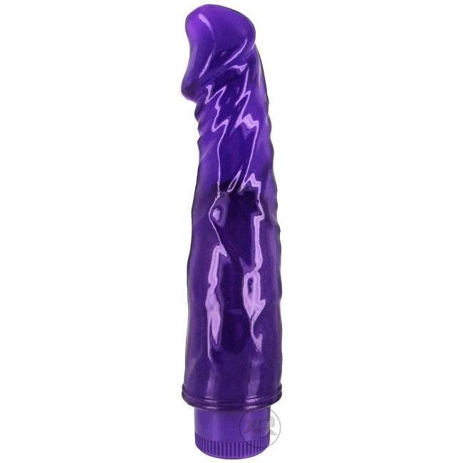 Smooth Purple Vibrating Dildo 1 Smooth Purple Vibrating Dildo