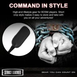 Strict Leather Short Riding Crop -Boyz Shop ad292 5