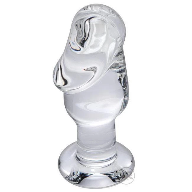 Cock Head Glass Butt Plug 1 Cock Head Glass Butt Plug
