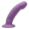 Curved Purple Silicone Dildo
