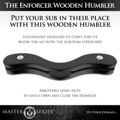 Master Series The Enforcer Black Wooden Humbler -Boyz Shop ad737 01