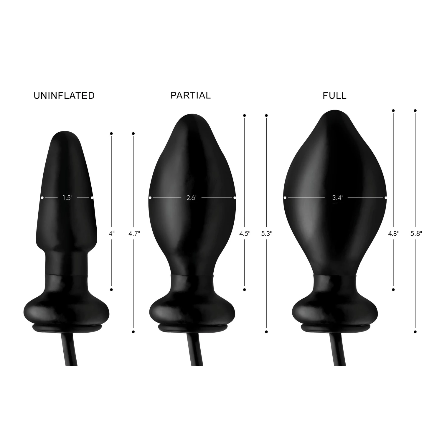 Master Series Expand Inflatable Anal Plug 6 Master Series Expand Inflatable Anal Plug - Image 6