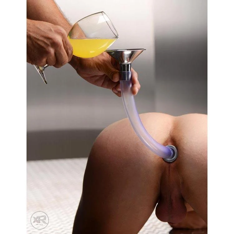 Master Series Stainless Steel Ass Funnel With Hollow Anal Plug 1 Master Series Stainless Steel Ass Funnel With Hollow Anal Plug
