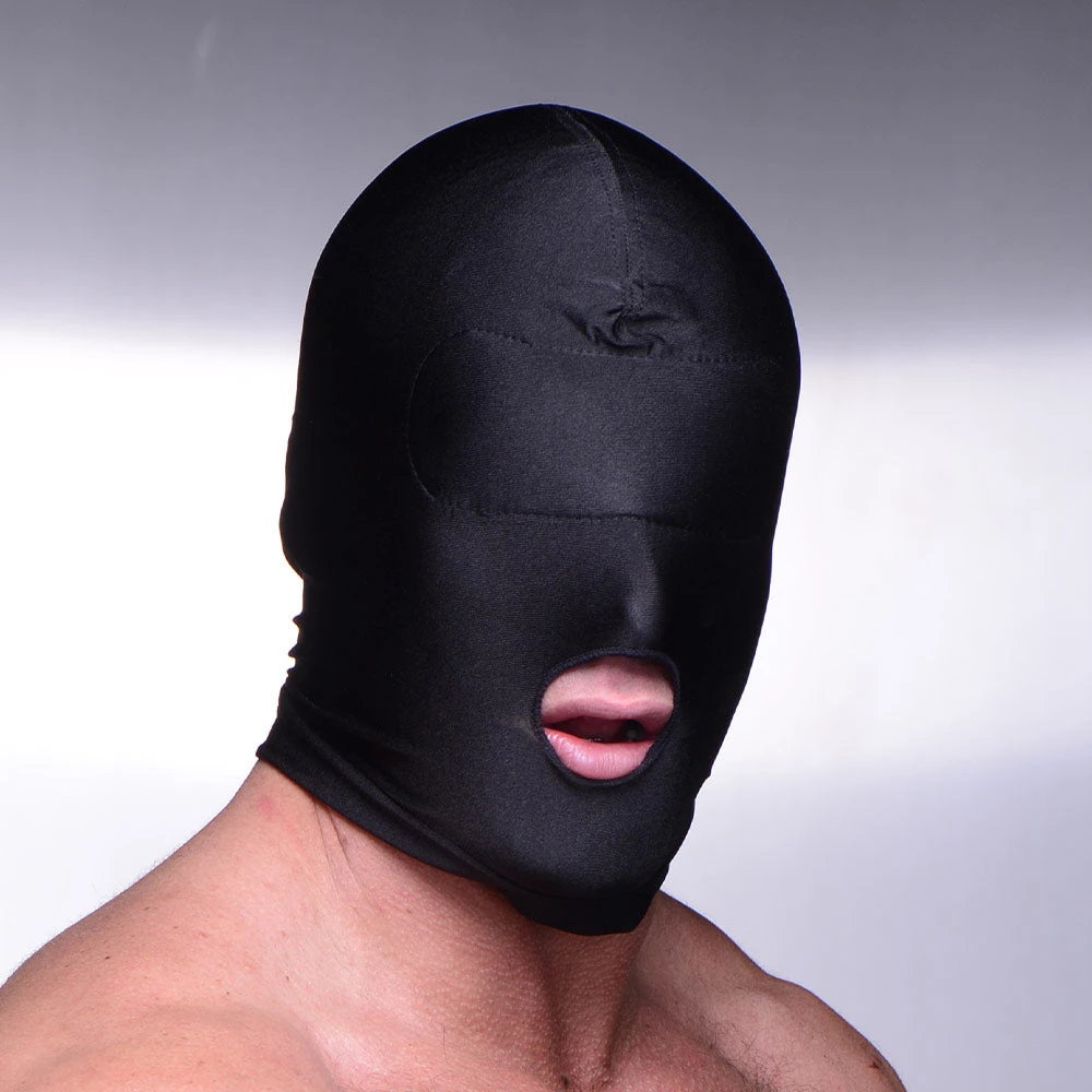 Master Series Disguise Open Mouth Hood With Padded Blindfold 1 Master Series Disguise Open Mouth Hood With Padded Blindfold