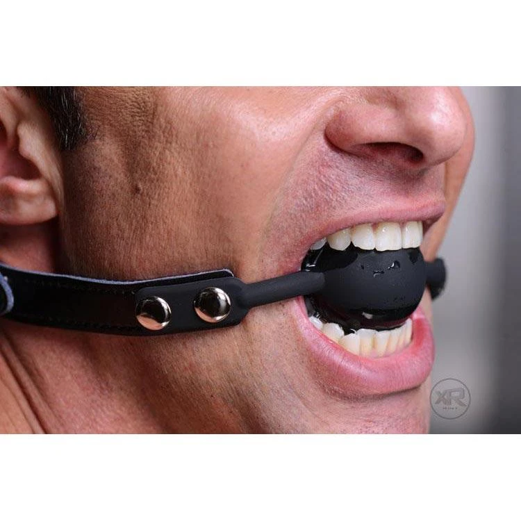 Master Series Premium Hush Locking Silicone Ball Gag 1 Master Series Premium Hush Locking Silicone Ball Gag