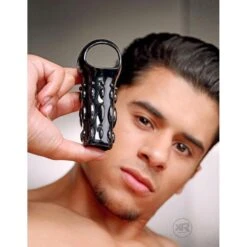 Size Matters Sheath Sensations Enhancer Sleeve 6 Size Matters Sheath Sensations Enhancer Sleeve -Boyz Shop ae288 black face