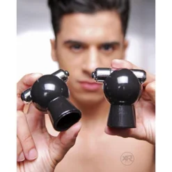 Master Series Reverb Vibrating Nipple Suckers 6 Master Series Reverb Vibrating Nipple Suckers -Boyz Shop ae326 model face