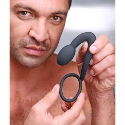 The Explorer Silicone Cock Ring And Prostate Plug