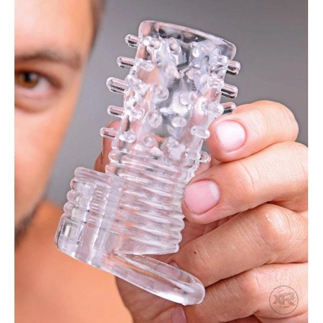 Size Matters Clear Sensations Vibrating Textured Erection Sleeve 2 Size Matters Clear Sensations Vibrating Textured Erection Sleeve - Image 2