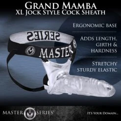 Master Series Grand Mamba XL Jock Style Cock Sheath 11 Master Series Grand Mamba XL Jock Style Cock Sheath -Boyz Shop ae586 01