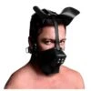 Master Series Pup Puppy Play Hood And Breathable Ball Gag