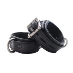 Black Premium Leather Collar And Cuffs -Boyz Shop ae797 05