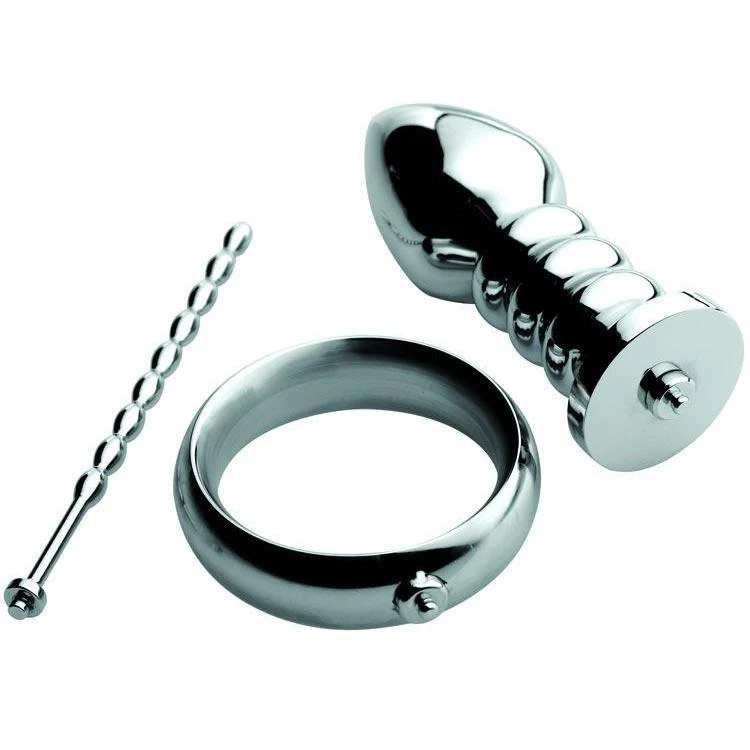 Voltaic For Him Stainless Steel Male E-stim Kit 1 Voltaic For Him Stainless Steel Male E-stim Kit