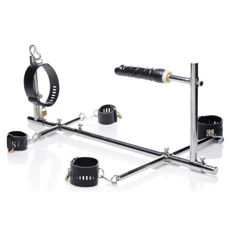 Master Series Imprisoned Metal Stockade With Dildo 5 Master Series Imprisoned Metal Stockade With Dildo - Image 5