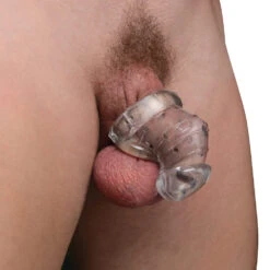 Master Series 2.0 Nubbed Detained Soft Body Chastity Cage
