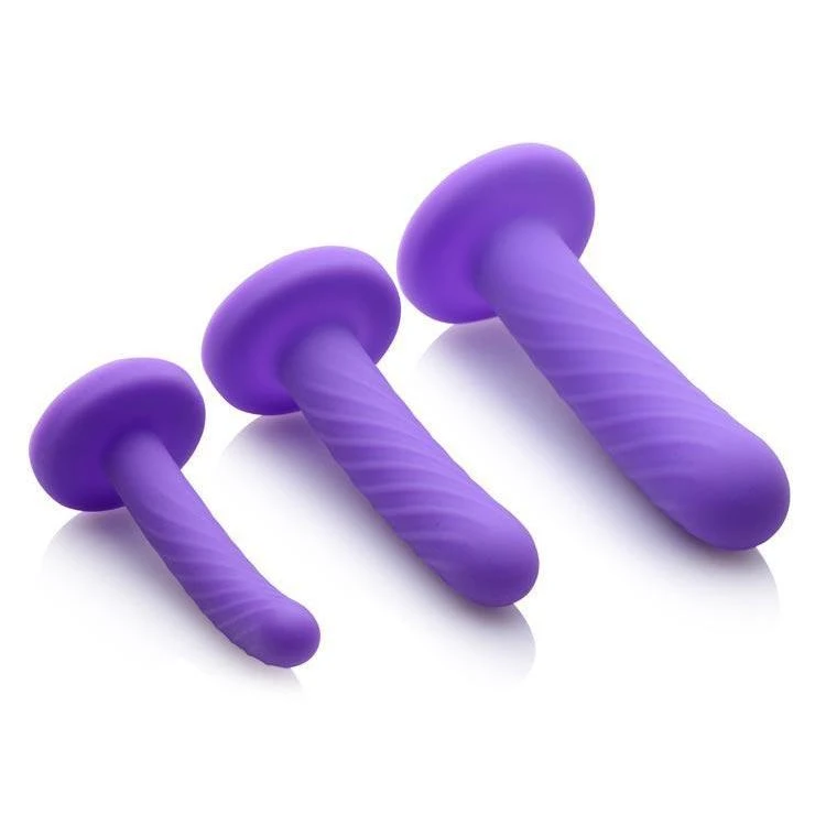 Tri-Play 3 Piece Silicone Dildo Set 2 Tri-Play 3 Piece Silicone Dildo Set - Image 2