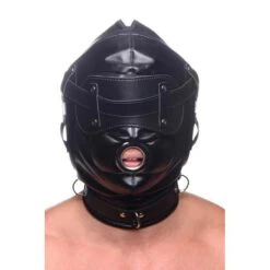 STRICT Bondage Hood With Penis Gag