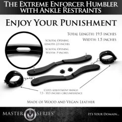Master Series The Extreme Enforcer Humbler With Ankle Restraints -Boyz Shop af218 03