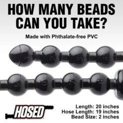 Hosed 2" Beaded Anal Snake -Boyz Shop af615 03