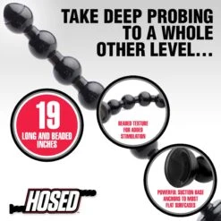 Hosed 2" Beaded Anal Snake -Boyz Shop af615 04