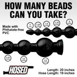 Hosed 19" Graduated Beaded Anal Snake 13 Hosed 19" Graduated Beaded Anal Snake -Boyz Shop af616 03