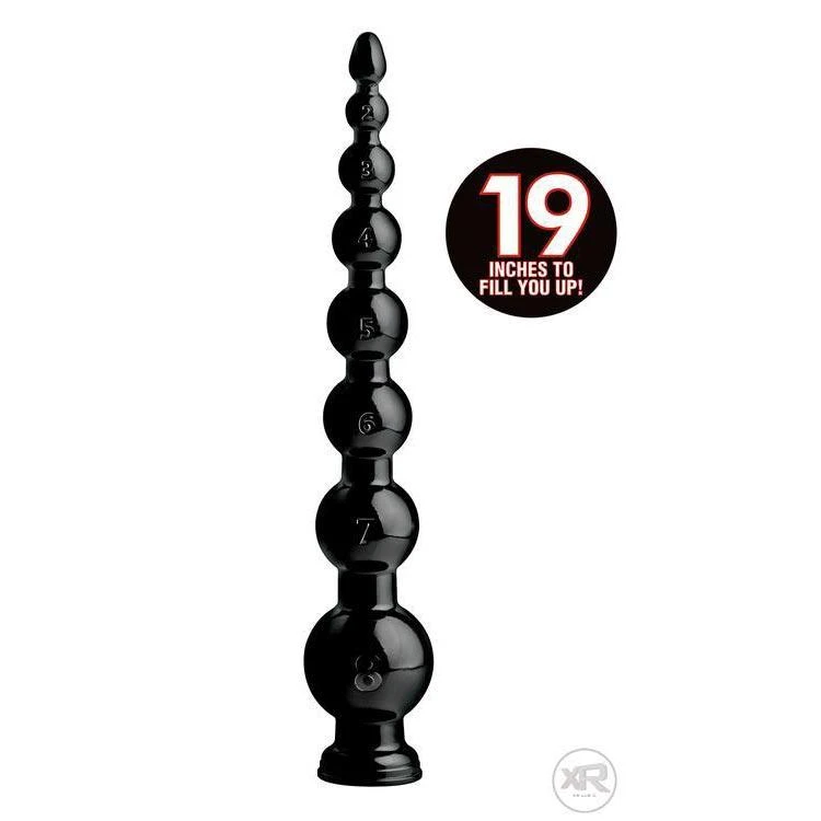 Hosed 19" Graduated Beaded Anal Snake 1 Hosed 19" Graduated Beaded Anal Snake