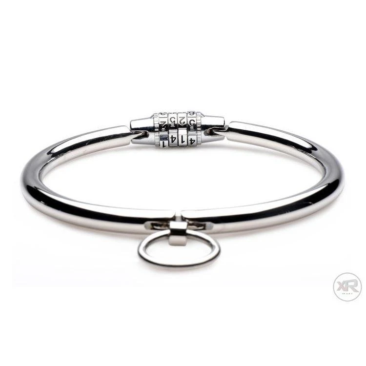 Master Series Stainless Steel Combination Lock Slave Collar 3 Master Series Stainless Steel Combination Lock Slave Collar - Image 3