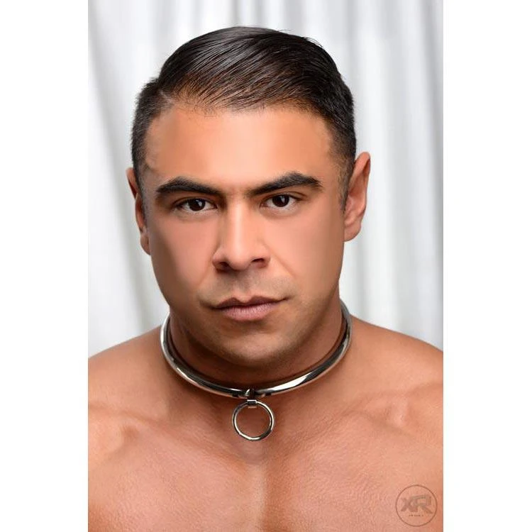 Master Series Stainless Steel Combination Lock Slave Collar 1 Master Series Stainless Steel Combination Lock Slave Collar