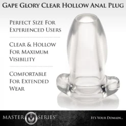 Master Series PeepHole Clear Hollow Anal Plug 14 Master Series PeepHole Clear Hollow Anal Plug -Boyz Shop af816 gglory 01 1000x1000 caeeda06 f21c 41ba b62b 3b254923d450