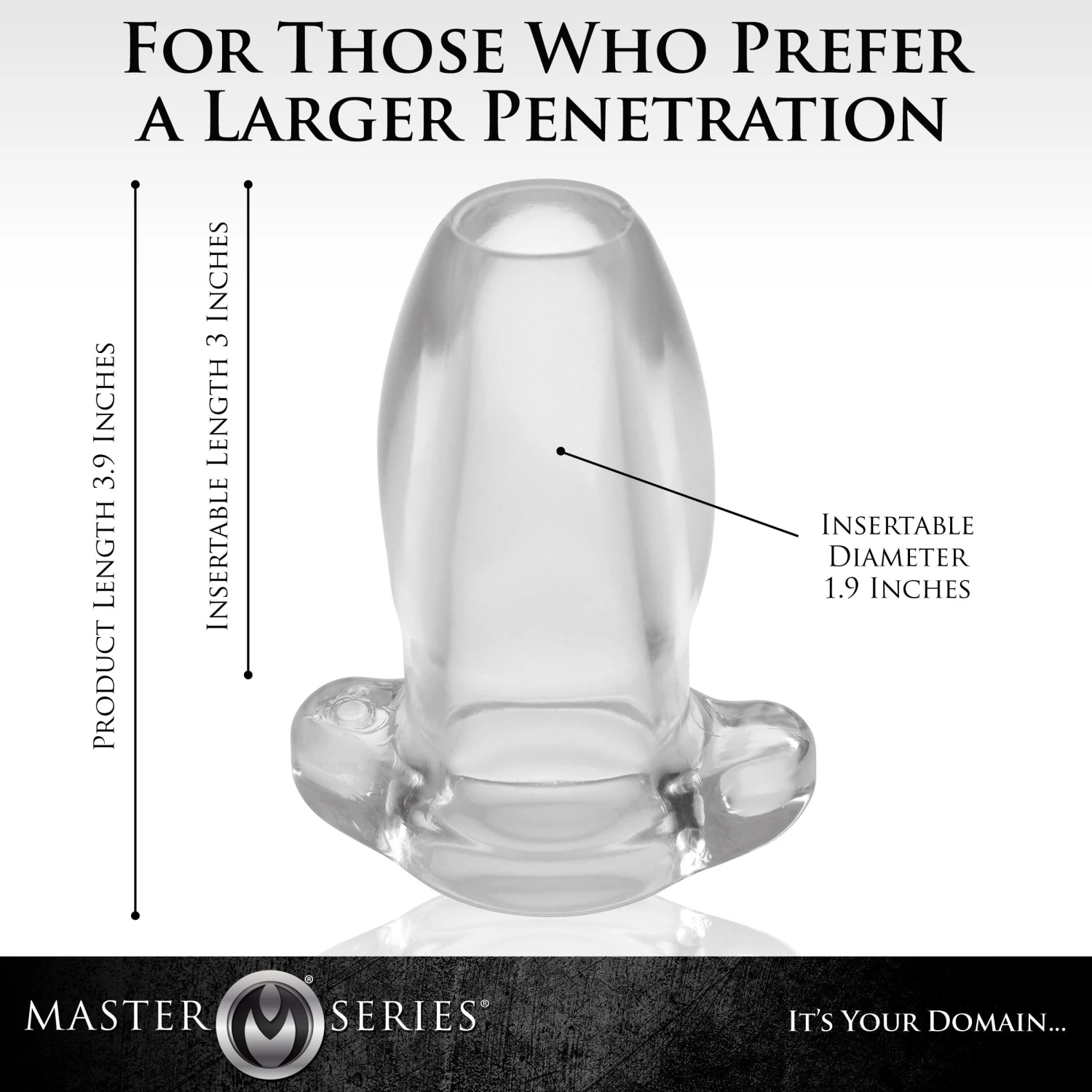Master Series PeepHole Clear Hollow Anal Plug 8 Master Series PeepHole Clear Hollow Anal Plug - Image 8