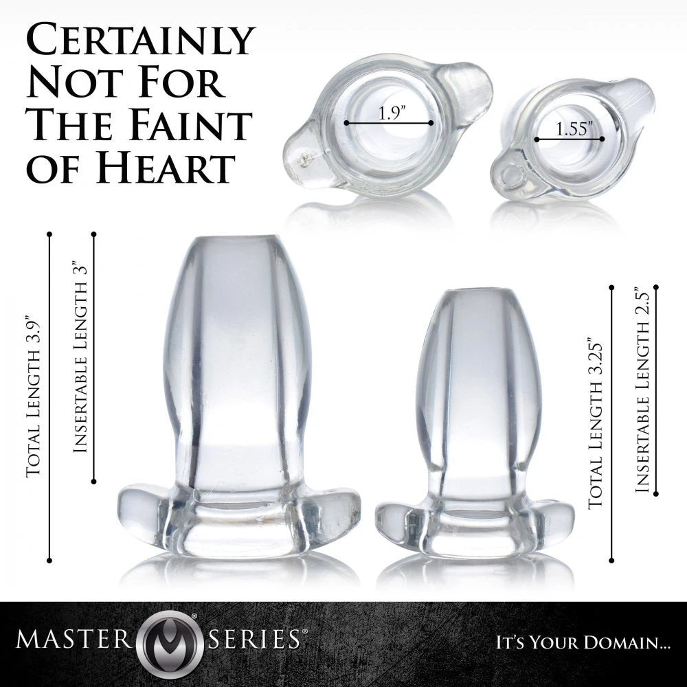 Master Series PeepHole Clear Hollow Anal Plug 4 Master Series PeepHole Clear Hollow Anal Plug - Image 4