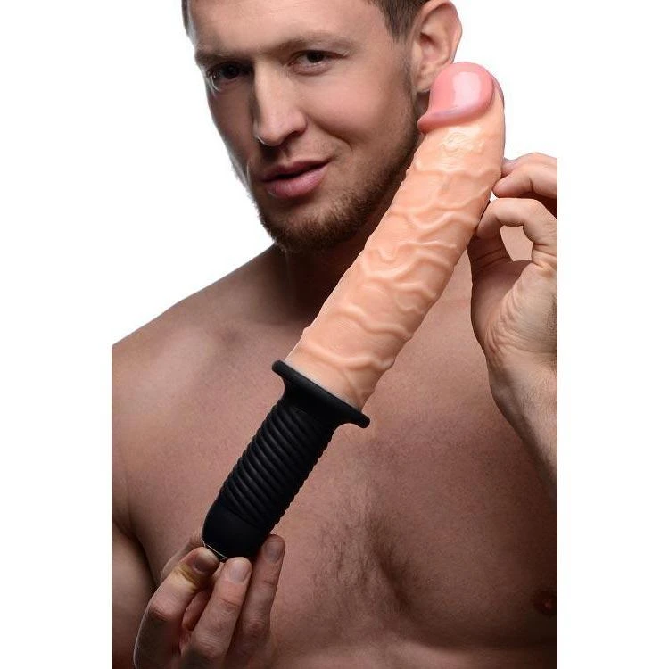 Master Series The Curved Dicktator 13 Mode Vibrating Giant Dildo Thruster 1 Master Series The Curved Dicktator 13 Mode Vibrating Giant Dildo Thruster