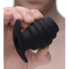 Master Series Hive Ass Tunnel Silicone Ribbed Hollow Anal Plug